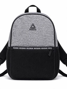 Reebok Gray and Black Mesh Front unisex mini Backpack excellent condition gym